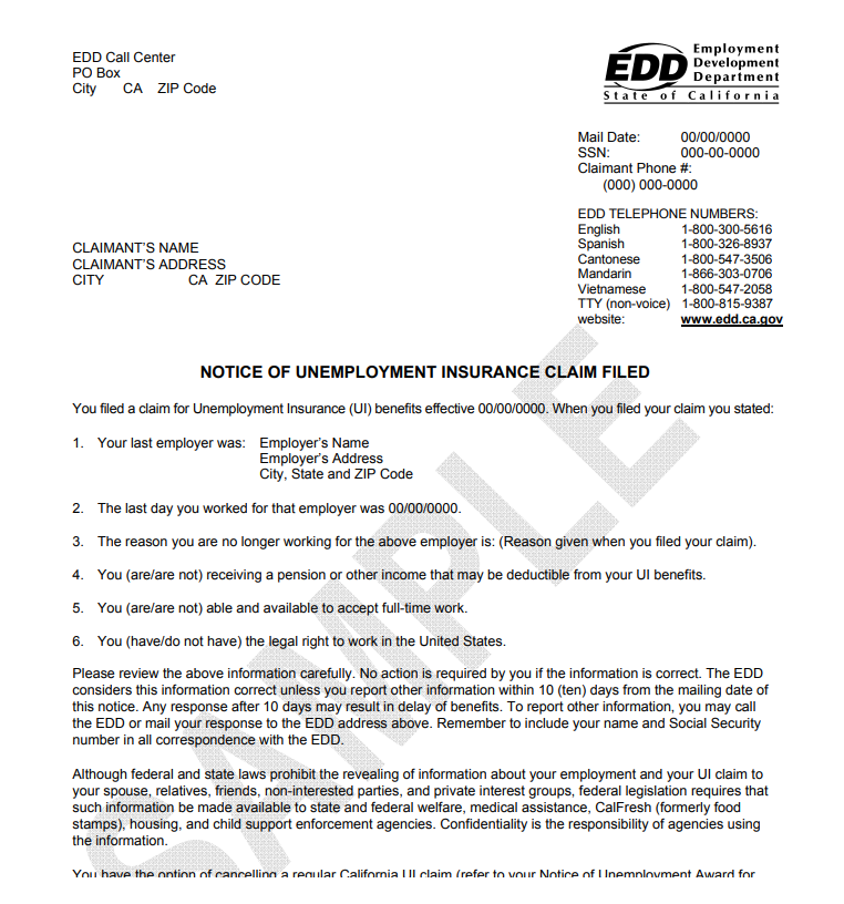 Edd Payment Chart