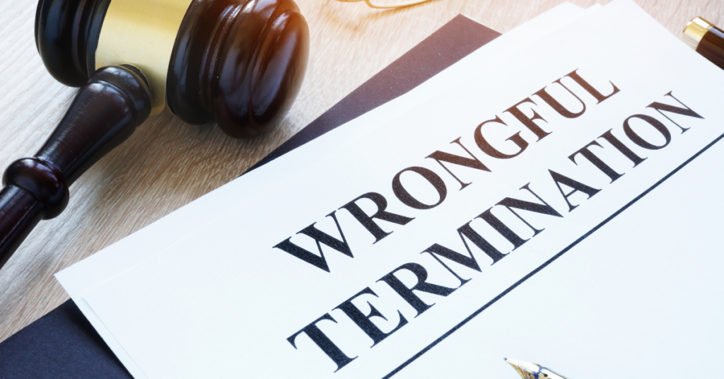 This image shows wrongful termination.